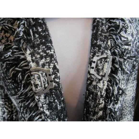 Carol Anderson by Invitation CAbi Tweed Fringe Blazer Jacket 4 Style 909 - Picture 5 of 7